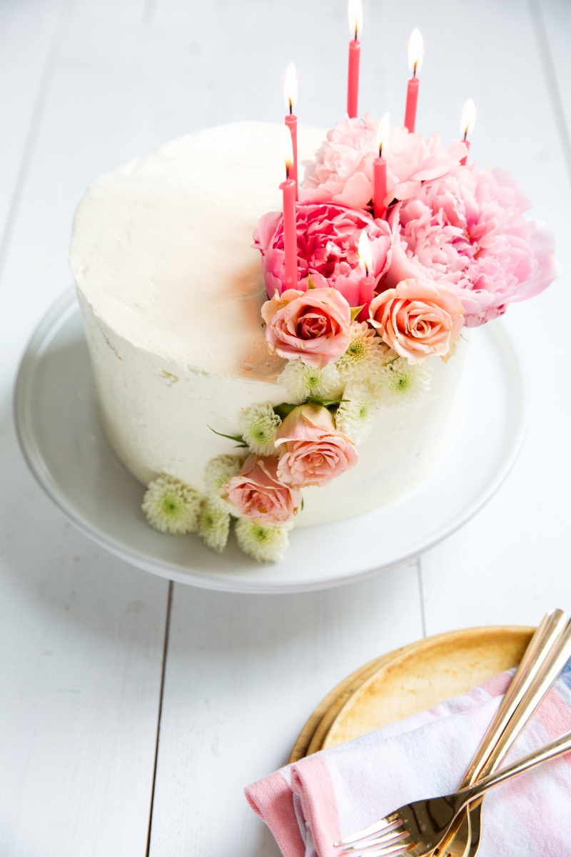 Idea 5 tarta de boda floral asimetrica